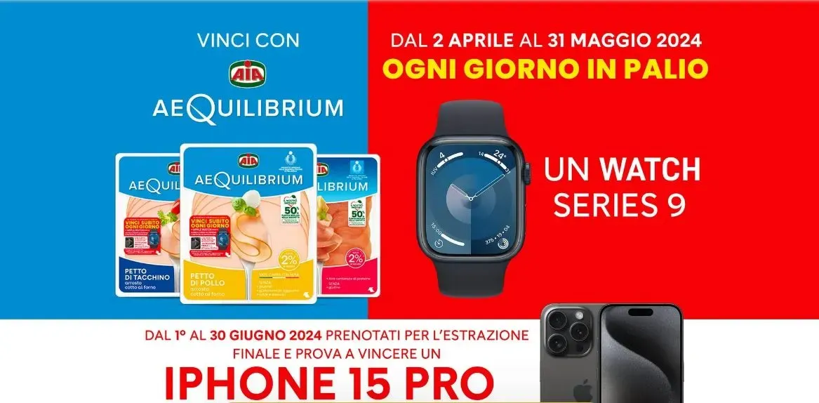 AeQuilibrium: Vinci un Watch Series 9 Ogni Giorno e un iPhone 15 Pro!