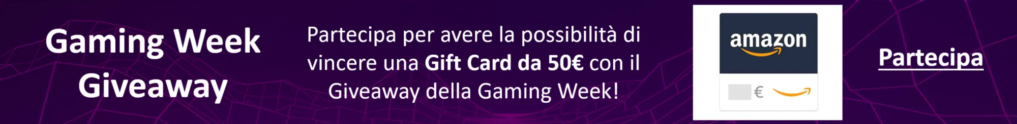 Concorso Amazon Gaming Week 2024: Vinci Buoni Regalo Amazon da 50€!