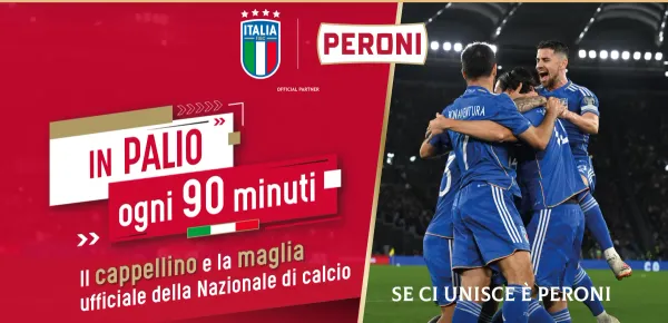 Vinci la Maglia e il Cappellino della Nazionale con il Concorso Peroni!