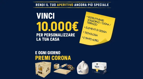 Partecipa al Concorso Corona: Vinci Premi e 10.000€ per la Casa!