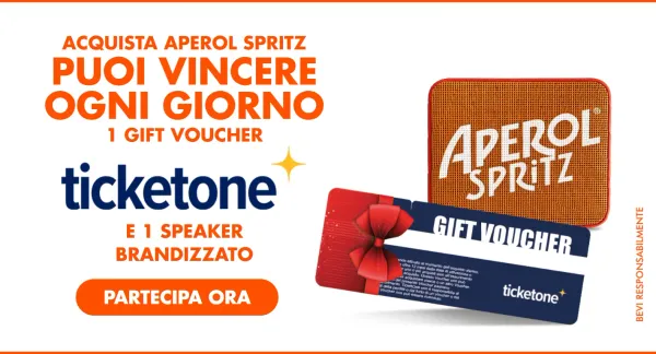 Concorso Aperol Spritz Estate 2024: Vinci una Gift Card TicketOne
