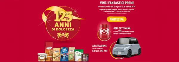 Concorso Eridania – 125 anni di dolcezza: Vinci premi straordinari!